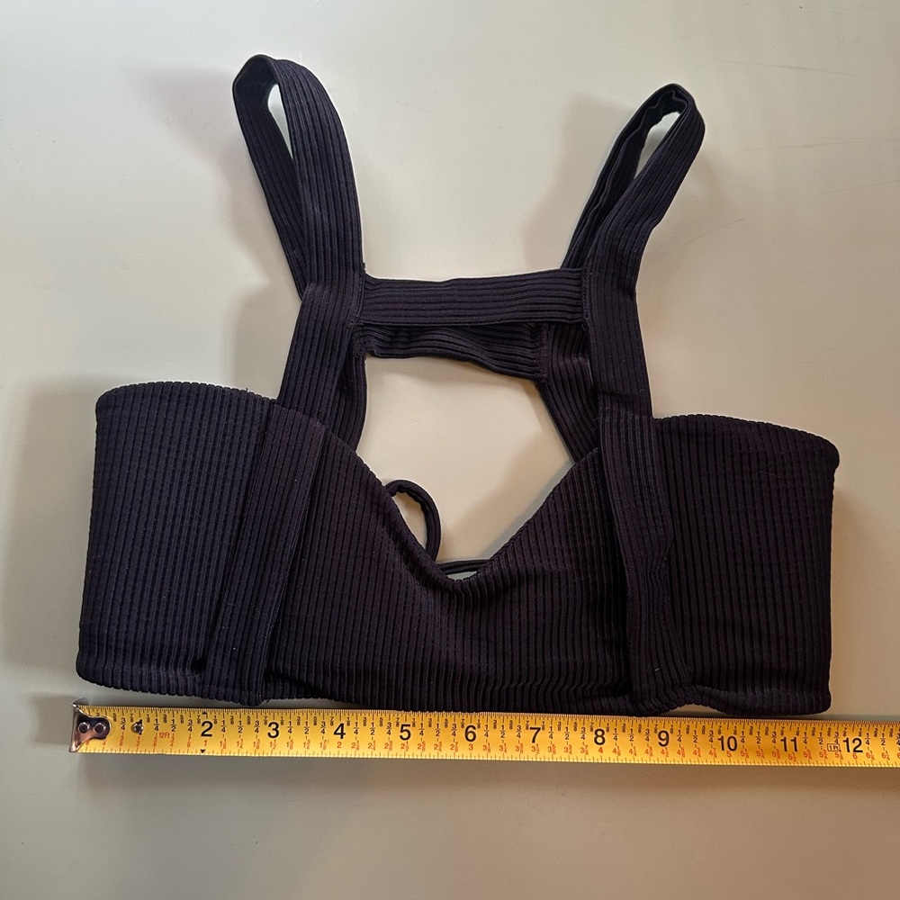 Issa de’ mar Black Bikini Top Size Medium